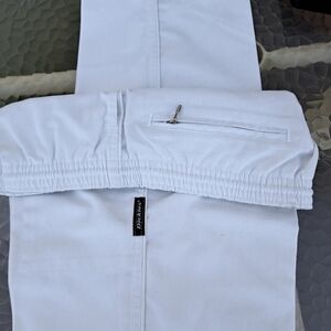 Dickies white ladies pant size 28x34. Vintage elastic waist band.  40.00